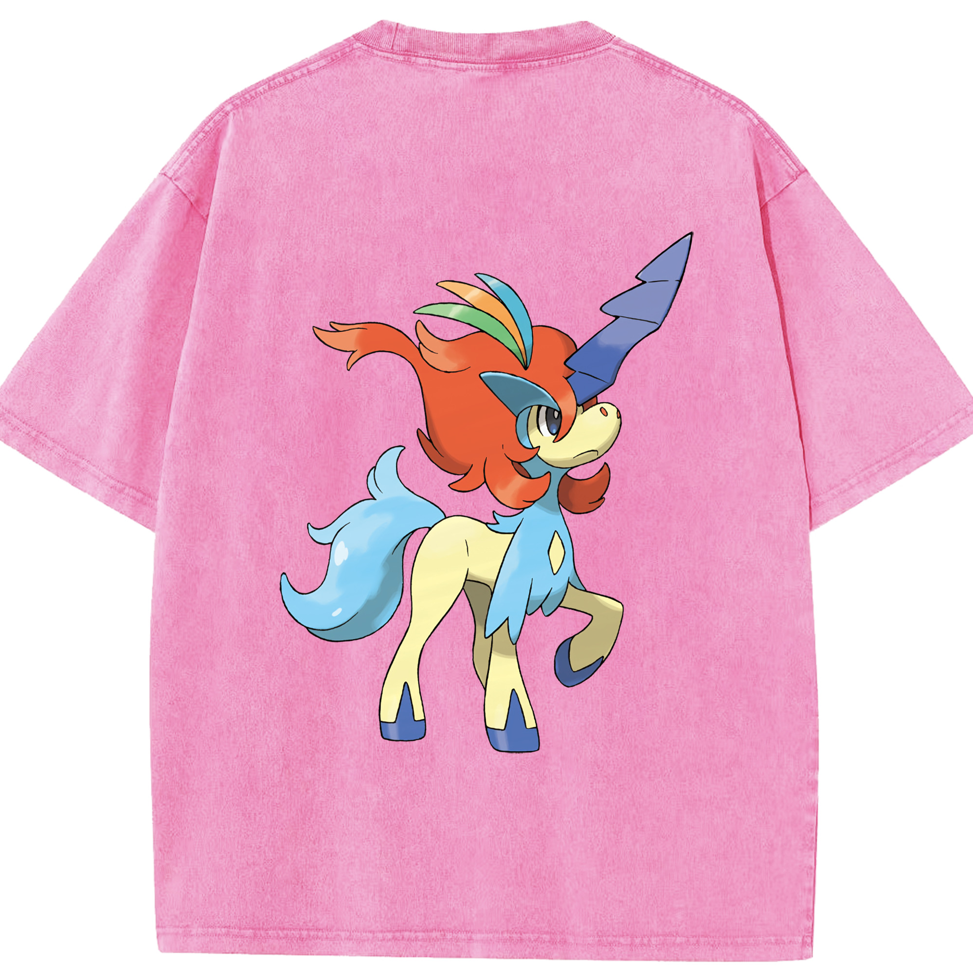 （画像用） ポケットモンスター Pokémon 綿100% ヴィンテージ風 半袖Tシャツ（背面プリント）